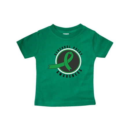 

Inktastic Cerebral Palsy Awareness Green Ribbon Badge Gift Baby Boy or Baby Girl T-Shirt