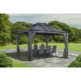 thumbnail image 5 of Sojag Grey Curtains for Monaco/Messina/Mykonos Gazebos, 12 ft. x 14 ft., Spun Polyester, Outdoor Shades, 5 of 9