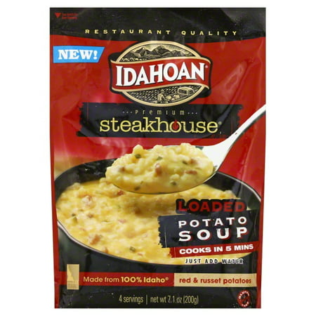 Idahoan Steakhouse Loaded Potato Soup Mix, 7.1 oz (Best Store Bought Potato Soup)