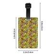 thumbnail image 4 of Luggage Tags for Suitcases, colored tooth pattern Leather Bag Luggage Tags ID Label Tags Privacy Protection Travel Bag Labels, 4 of 6