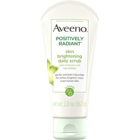 4 Pack - AVEENO Positively Radiant Skin Brightening Exfoliating Daily...