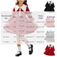 thumbnail image 4 of Busydd Girls Knit Long Sleeve Dress 1-8 Years Fashion Comfy Solid Color A Line Fall Dress Casual Cute Knee Length Girls Sweater Dresses 5-6 Years, 4 of 10