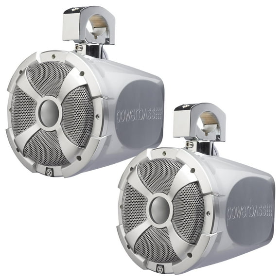 PowerBass XL-POD8LR - 8" Long Range Pod Speaker System with RGB LED - Pair