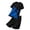 Blue, variant on Big and Tall Athletic Set for Men Fashion Sport Running Workout Mesh Short Sleeve Top and Shorts Summer Sweatsuit