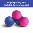 thumbnail image 3 of GOGO Peanut Massage Ball for Myofascial Release, Hot Pink Double Lacrosse Fascia Balls for Back Feet Trigger Point Therapy, Deep Tissue, 3 of 6