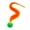 orange, variant on Dancing Sunflower Sprinkler Toy for Yard Lawn Garden Watering