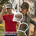 thumbnail image 5 of 250th Anniversary USA Hat Eagle Baseball Cap Patriotic American Flag Sequin Hat Unisex, 5 of 5