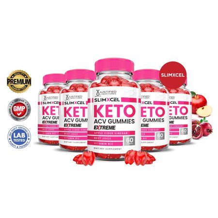 (5 Pack) SlimXcel Keto Extreme ACV Gummies 2000mg Dietary Supplement 300 Gummys