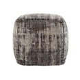 thumbnail image 3 of TOV Furniture Chenille 18"H Traditional Fabric Pouf in Neutral Gray, 3 of 5