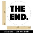 thumbnail image 2 of The End Bold Text Rubber Stamp for Scrapbooking Crafting Stamping - Medium 1 Inch, 2 of 7