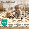thumbnail image 4 of ODIKA Animal Educational Design With Alphabet Border And Safari Map Layout Zoo for Playroom, Bedroom, Reading Nook, Pet Friendly & Kids Safe Play, 4 of 7