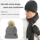 thumbnail image 4 of Conjunto de gorro de punto grueso y cálido, bufanda larga y guantes de conducción con pantalla táctil, 4 of 5