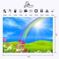 thumbnail image 3 of ABPHOTO Polyester 7x5ft Beautiful Rainbow Backdrop Beautiful Prairie Rainbow Green Photographic Background and Studio Photography Backdrop Props, 3 of 5