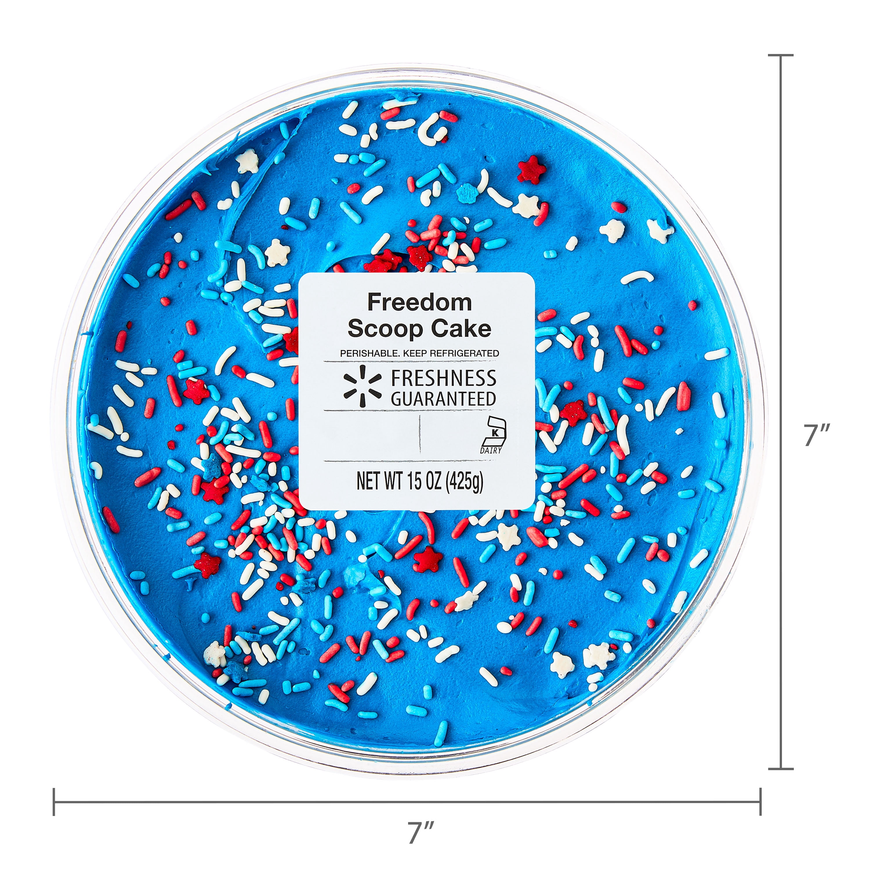 Freshness Guaranteed 7" Freedom Scoop Cake, 15 oz (Refrigerated)