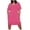 womens dresses summer-Hot Pink, variant on Summer Brilliant Summer Womens Dresses Plus Size Women's Fashion Large Solid Short Sleeved-Neck Pocket Dress Pink L