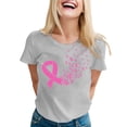 thumbnail image 1 of GDREDA T-Shirt à Manches Courtes Imprimé Col Rond pour Femmes Blouse Extensible, 1 of 5