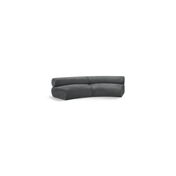 Meridian Furniture Bale Grey Chenille Fabric Modular Sofa