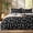 Black, variant on Joyfy Queen Comforter Set Olive Green, 3 Pieces Floral Queen Bedding Set with 1 Soft Reversible Botanical Comforter and 2 Pillow Shams, Bed in a Bag for All Seasons