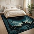 thumbnail image 3 of ODIKA 8'x10' Washable Area Rug Non-Slip Chair-Friendly Mat Halloween Gothic Mushroom Witchy Phase Mystic Artifact Moody for Dining Room, Large Office, Lounge, 3 of 7