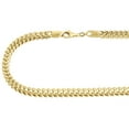 thumbnail image 3 of Real 10K Yellow Gold 3D Hollow Franco Box Link Chain 5.50 Necklace 26 Inch, 3 of 6