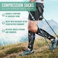 thumbnail image 3 of 3/6 Paires de Bas de Compression pour Femmes et Hommes 15-20 mmHg - Meilleur Soutien pour Infirmières, Course, Randonnée, Récupération et Bas de Vol, 3 of 7