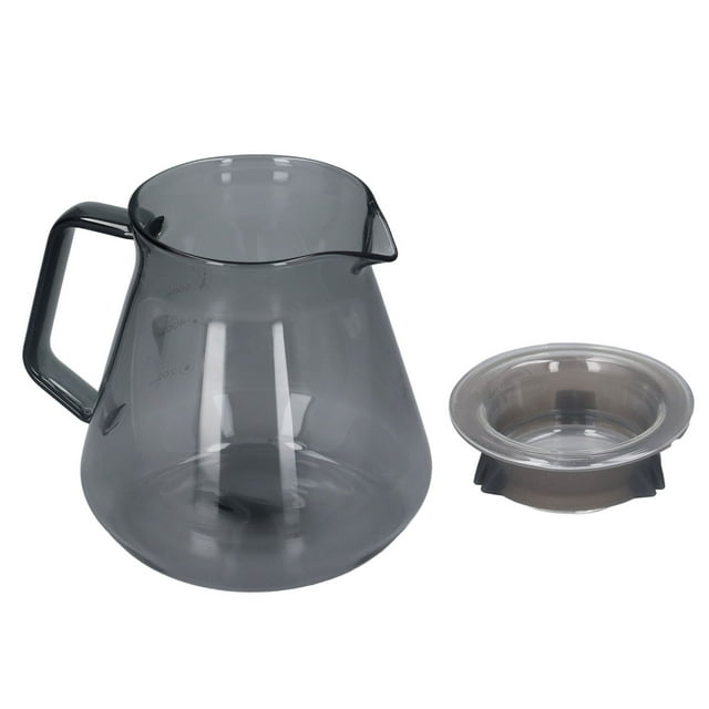 Hand Coffee Pot, Explosion Proof Coffee Pot High Borosilicate Glass Electroplated Grey Exquisite Workmanship Table Decoration for Kitchen 500ml