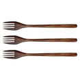 thumbnail image 2 of 25 Pieces Eco-friendly Wood Salad Dinner Fork Tableware Dinnerware For Kids Adult (25 Pieces No Rop, 2 of 5