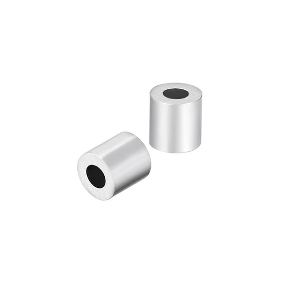 Manga de crimpado de aluminio M1.5 para cable de acero de 1.5 mm, tope de botón, 20 piezas