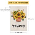 thumbnail image 4 of Bandera de jardín Girasol Impreso Primavera Yard Banner Decoración de arpillera Bandera de granja, Tipo 2 Vogacara HA005809-02, 4 of 6
