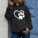 thumbnail image 2 of Gibobby Sudadera mujer, Sudadera de manga larga para mujer, dobladillo largo, bloque de color, con capucha y cordón(Negro,CH), 2 of 5