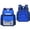 Blue, variant on Lightweight Backpack Front Flap Pocket Multi Compartment Adjustable Straps Back To School Casual Bookbag