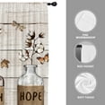 thumbnail image 4 of Farmhouse Window Curtains for Bedroom 52 x 84 Inch Rod Pocket Rustic Country Vintage Retro Wood Wooden cottagecore Cotton Autumn Fall Cute Living Room Treatment Set of 2 Curtain Panels Drapes, 4 of 6