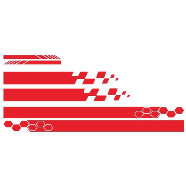 walmeck 5 Pieces Vinyl Car Side Sticker Auto Body Racing Sports Decals Universal Car Truck DIY Decal Stripe Vinyl Stickers Decoration