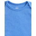 thumbnail image 3 of Wonder Nation Organic Cotton Baby Boys Cotton Bodysuit with Long Sleeves, 4-Pack, Sizes 12M-24M, 3 of 5