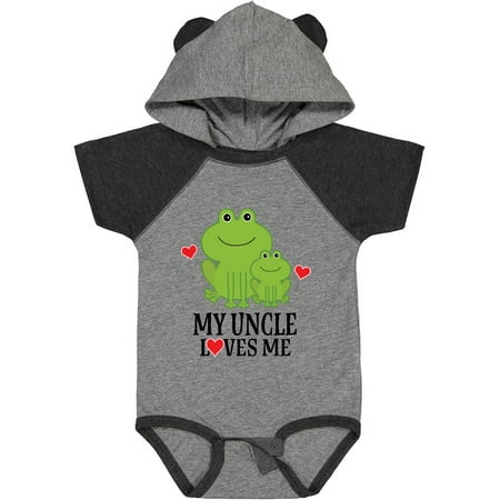 

Inktastic My Uncle Loves Me Frog Gift Baby Boy or Baby Girl Bodysuit