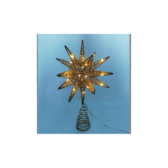 Star Vine Christmas Tree Christmas Tree Star Summit Christmas Decoration Copper Cord(20CM Gold)