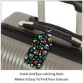 thumbnail image 3 of Square 2Pack PU Leather Ditsy Floral Print Cruise Luggage Tag with Privacy Cover and Name ID Tag for Travel Handbags Backpacks Luggage Tags, 3 of 6