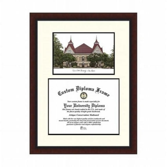 Campusimages TX956LV Texas State San Marcos Legacy Scholar Diploma Frame