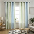 thumbnail image 5 of Topukaiba Blackout Curtains with Sheer Overlay Mix and Match Double Layer Thermal Insulated Window Panels 52 inch for Living Room Bedroom Drapes with Grommet Top,52"x40",Multicolor-B, 5 of 6