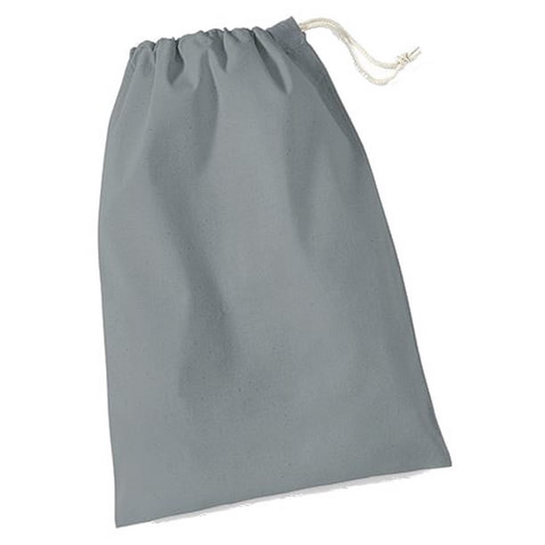 Westford Mill - Bolsa de algodón con cuerda - desde 0.25 hasta 38litros (Gris Puro)