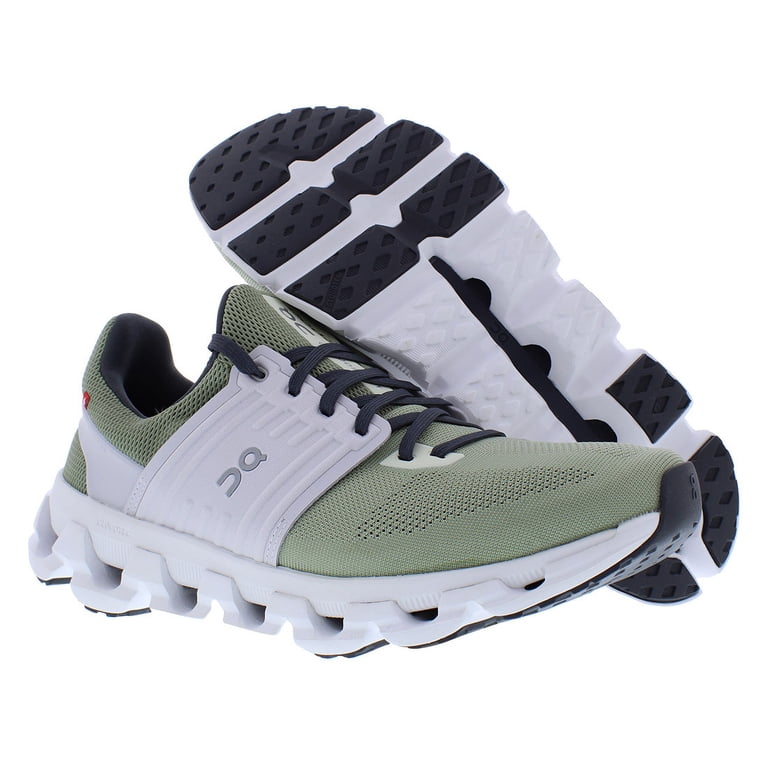 On Clouds Running Sneakers Shoes Lace Up Athletic Sneaker White Green Men\'s 12.5 On Cloudrunner 2 White Green 3ME10144433 Running Sneaker  main image 4