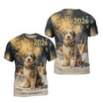 thumbnail image 3 of Old English Sheepdog Happy New Year 2026 with Fireworks on New Year's Eve All Over Print 3D Shirt Unisex Merch Dog Lover - 12022, 3 of 6