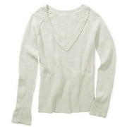 Juniors Long-Sleeve V-Neck Sweater