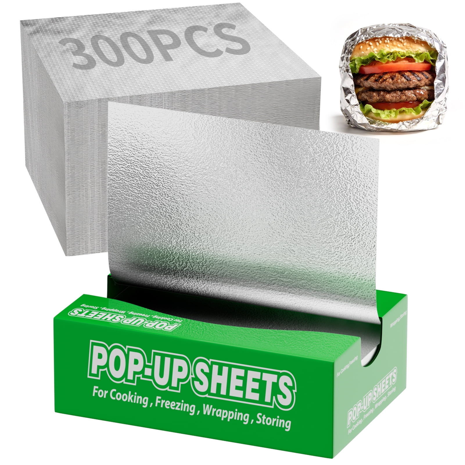 Alpacasso Pre-Cut Aluminum Foil Sheets 9x10.75 Inches 300 Sheets
