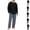 Blue, variant on HAJWOH Mens Pajamas Set Cotton Long Sleeve and Plaid Long Pants Sleepwear Soft Casual Loungewear Set with Pockets