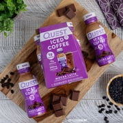 Quest Iced Coffee Mocha Latte, 90 Calories, 200mg of caffeine, 4 Count