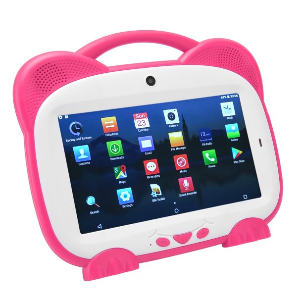 Tabletas de 7 Pulgadas 1960x1080 IPS con Pantalla Táctil de Dibujos Animados para Niños Pequeños MT6582 CPU de Cuatro Núcleos 4 GB de 32 GB de ROM Tarjeta SIM Dual ANGGREK Otros