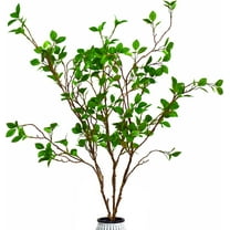 3 PCS Artificial Branches with Leaf, 43.3 Inch Artificial Greenery Stems,Faux Olive Branches for Vase Filler,Decorative Dried Artificial Twigs Bendable Sticks for Shop Garden Office Home Decor