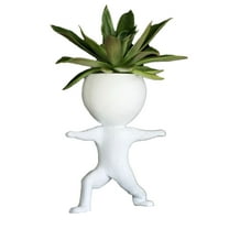 TFixol Home Decor Cute Sporting Succulents Flowerpots Creative Treadmill Yoga Weight Lifting Small Plants Pots, Desk Decoration for Home Office