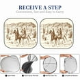 thumbnail image 6 of Kll Western Desert Cowboys1 Windshield Sun Shade 2-Piece Foldable Car Front Window Sunshade For Most Sedans Suv Truck- Large, 6 of 7